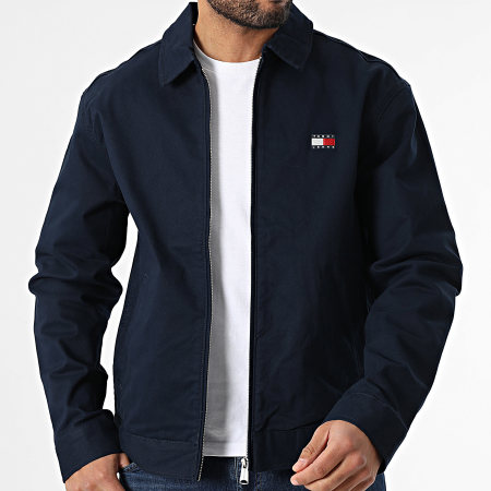 Tommy Jeans - Veste Zippée Reg Cotton 1377 Bleu Marine