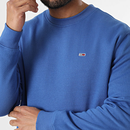 Tommy Jeans - Sweat Crewneck Flag Fleece 0741 Bleu Roi