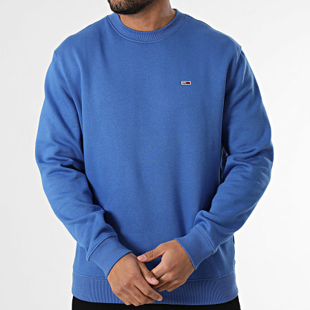 Tommy Jeans - Sweat Crewneck Flag Fleece 0741 Bleu Roi
