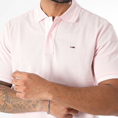 Tommy Jeans - Polo Manches Courtes Tipped 0745 Rose