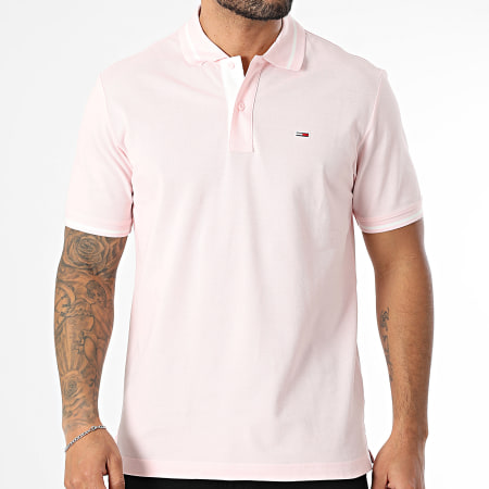 Tommy Jeans - Polo Manches Courtes Tipped 0745 Rose