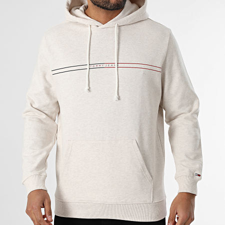 Tommy Jeans - Sweat Capuche Entry Graphic 0847 Beige Chiné