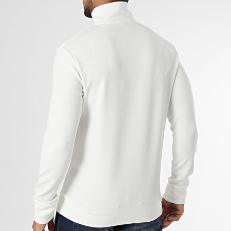 Uniplay - Sweat Col Zippé Blanc