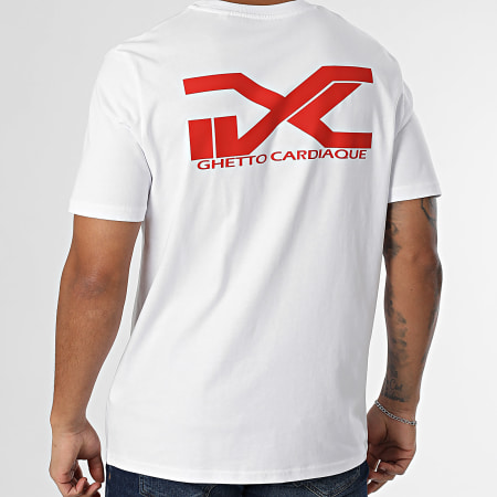 Zesau - Guetto Cardiac Oversize Tee Blanco Rojo