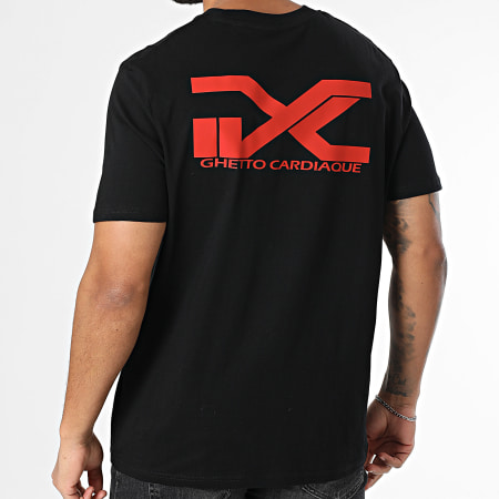 Zesau - Guetto Cardiac Oversize Tee Negro Rojo