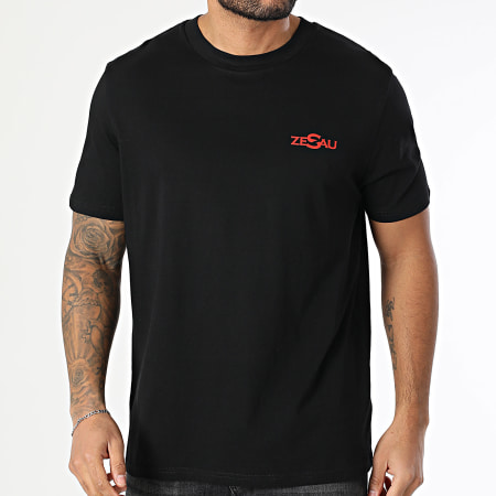 Zesau - Guetto Cardiac Oversize Tee Negro Rojo