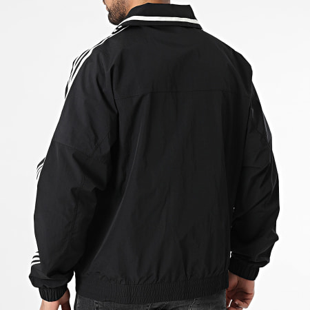 Adidas Originals - Veste Zippée A Bandes Shell JD5197 Noir