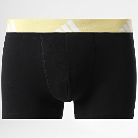 Adidas Sportswear - Lot De 3 Boxers JK3949 Noir Beige Jaune Gris Anthracite