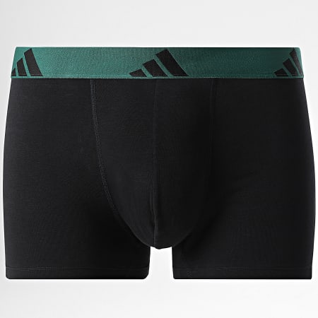 Adidas Sportswear - Lot De 3 Boxers JK3947 Noir Bleu Marine Rouge Vert Foncé