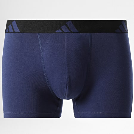 Adidas Sportswear - Lot De 3 Boxers JK3947 Noir Bleu Marine Rouge Vert Foncé