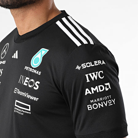 Adidas Sportkleding - Mercedes AMG Strepen T-shirt JW5361 Zwart