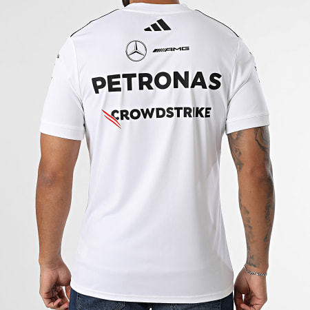 Adidas Sportswear - Tee Shirt A Bandes AMG Mercedes JX5798 Blanc
