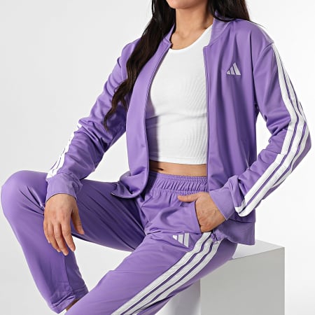 Adidas Sportswear - Ensemble De Survetement A Bandes Femme 3 Stripes JD2690 Violet