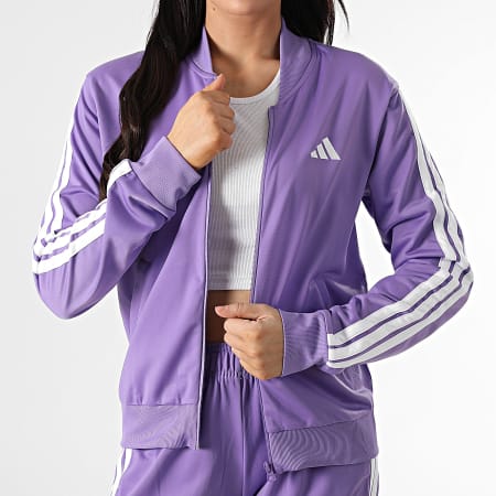 Adidas Sportswear - Ensemble De Survetement A Bandes Femme 3 Stripes JD2690 Violet