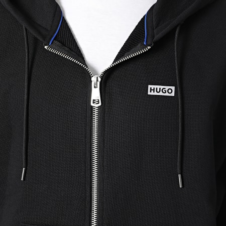 Hugo Blue - Sweat Zippé Capuche Oversize Nardimez 50520017 Noir