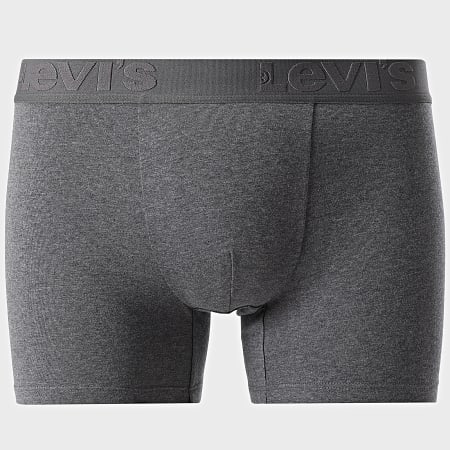 Levi's - Lot De 3 Boxers 905045001 Blanc Noir Gris Chiné
