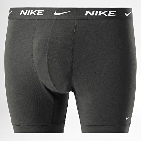 Nike - Lot De 3 Boxers KE1007 Gris Anthracite Bleu Clair Orange