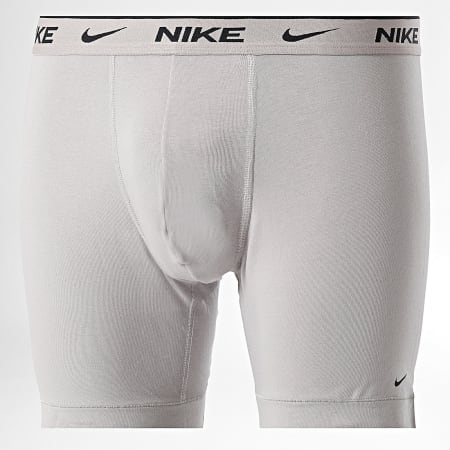 Nike - Lot De 3 Boxers KE1007 Noir Gris Rouge
