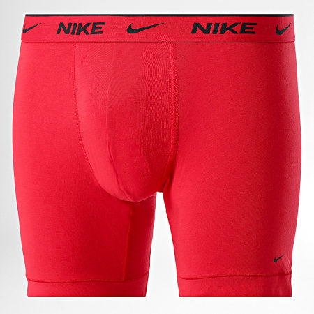 Nike - Lot De 3 Boxers KE1007 Noir Gris Rouge