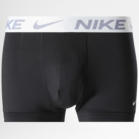 Nike - Lot De 3 Boxers Dri-Fit Essential Micro KE1156 Noir Vert Kaki Gris Blanc