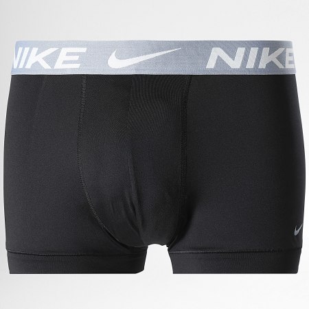 Nike - Lot De 3 Boxers Dri-Fit Essential Micro KE1156 Noir Vert Kaki Gris Blanc