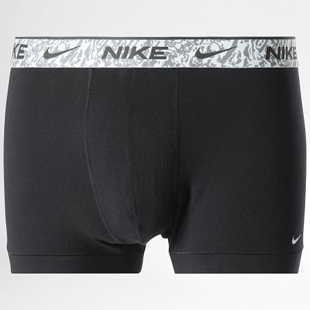 Nike - Lot De 3 Boxers KE1008 Noir Gris Vert Kaki Jaune