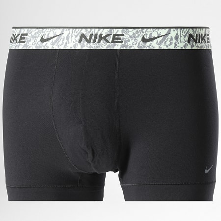 Nike - Lot De 3 Boxers KE1008 Noir Gris Vert Kaki Jaune