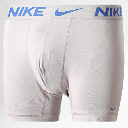 Nike - Lot De 3 Boxers Dri-Fit Essential Micro KE1157 Gris Orange Bleu Roi