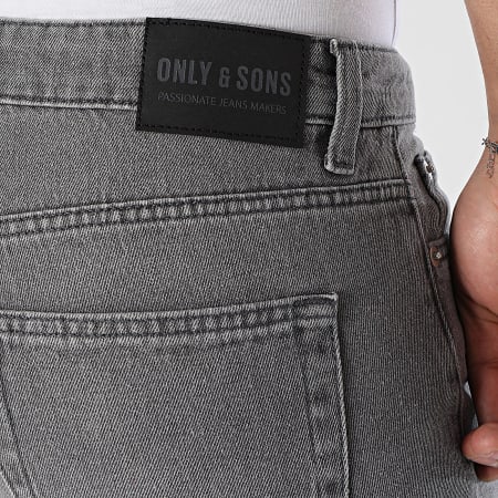 Only And Sons - Jean Edge Gris