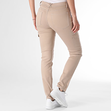 Only - Jean Cargo Femme Brandy Beige