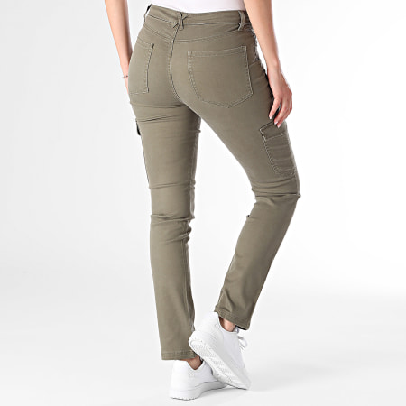 Only - Jean Cargo Femme Brandy Vert Kaki