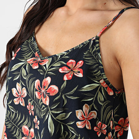 Only - Camiseta de tirantes para mujer Nova Life Elite Navy Pink Green Floral