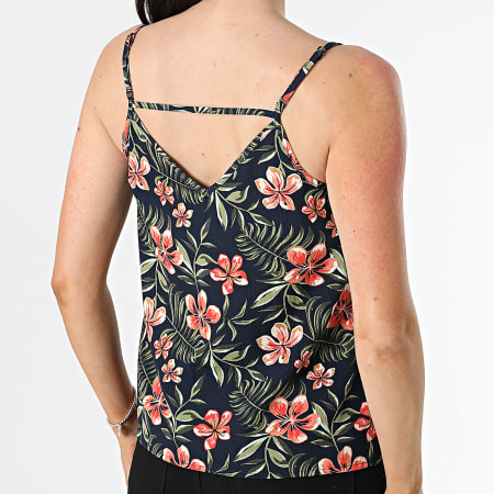 Only - Camiseta de tirantes para mujer Nova Life Elite Navy Pink Green Floral