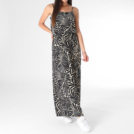 Only - Robe Longue Femme Nova Life Elite Noir Beige