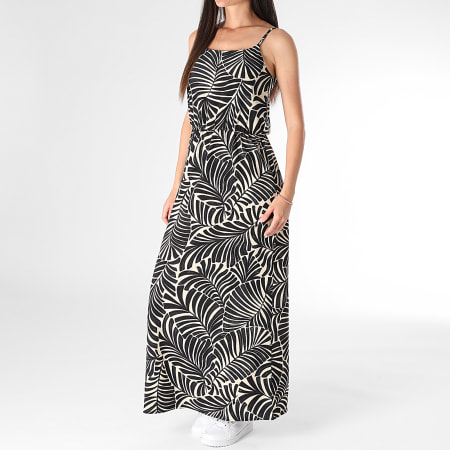 Only - Robe Longue Femme Nova Life Elite Noir Beige