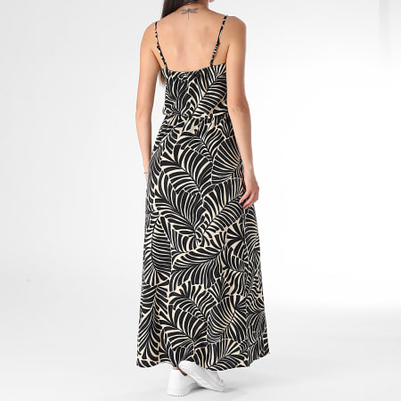 Only - Robe Longue Femme Nova Life Elite Noir Beige