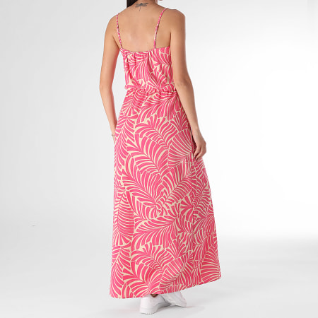Only - Robe Longue Femme Nova Life Elite Beige Rose
