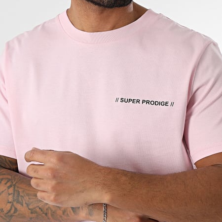 Super Prodige - Tee Shirt Oversize Large Energie Rosa Rojo