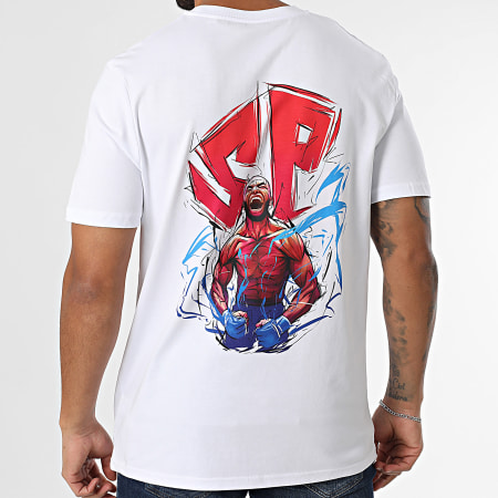 Super Prodige - Camiseta oversize Energy Large Blanca Roja