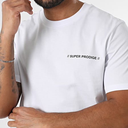 Super Prodige - Camiseta oversize Energy Large Blanca Roja