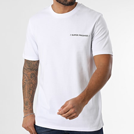 Super Prodige - Camiseta oversize Energy Large Blanca Roja