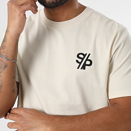 Super Prodige - Tee Shirt Oversize Large High Kick Beige Yellow