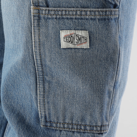 Teddy Smith - Carpenter Used Regular Jeans 10116965D Blue Denim