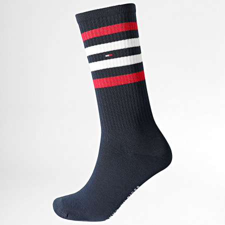 Tommy Hilfiger - Lot De 2 Paires De Chaussettes 2594 Blanc Bleu Marine