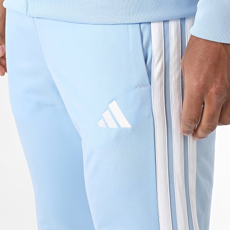 Adidas Sportswear - Ensemble De Survetement A Bandes Trefoil Tiro JI8862 Bleu Clair