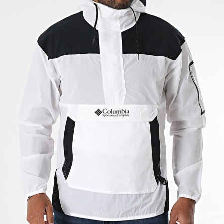 Columbia - Coupe-Vent Capuche Challenger 2117001 Blanc Noir