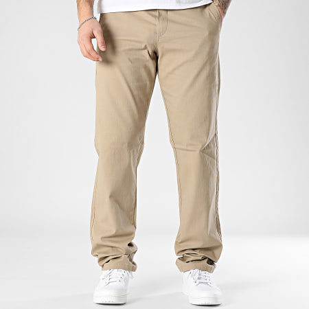 JJREBEL - Pantalon Chino Relaxed Fit Kenni Sharp Camel