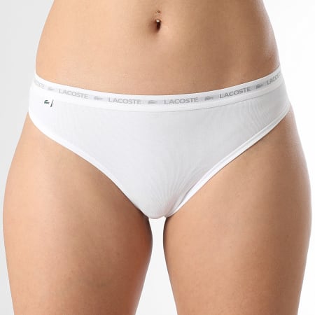 Lacoste - Set van 3 dames slips wit lichtblauw