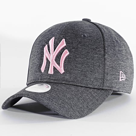 New Era - Gorra de mujer 9Forty Tech Jersey NY 80489231 Gris Antracita Rosa Heather