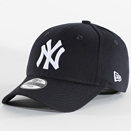 New Era - Gorra de niño 940 MLB League Basic NY 10877283 Azul Marino Blanco